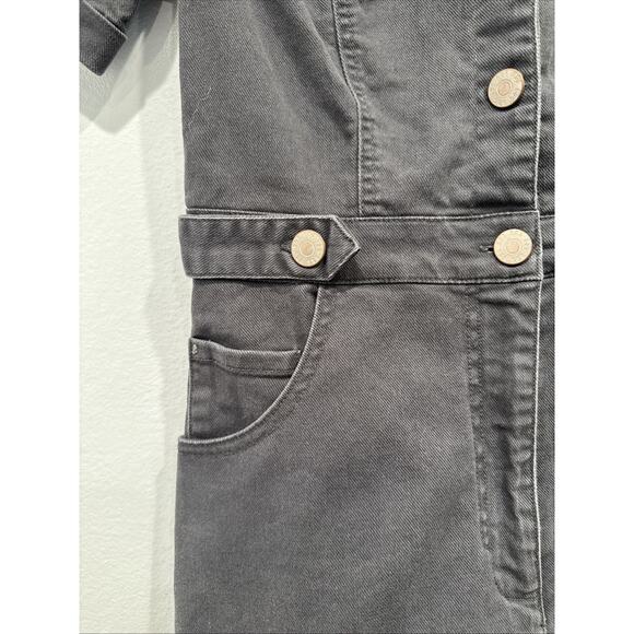 BDG Magritte Gray Short Sleeve Romper Utility Size Small Urban Shortall Festival - Picture 4 of 11